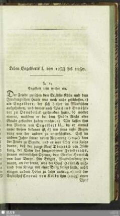 Leben Engelberts I. von 1238 bis 1250