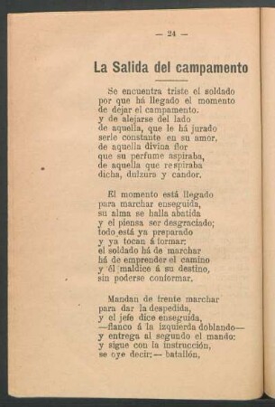 La salida del campamento
