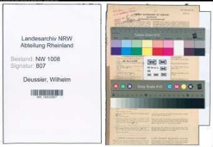 Entnazifizierung Wilhelm Deussier , geb. 01.10.1891 (Handelsvertreter)