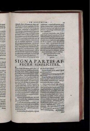 Signa Partis Affectae Simpliciter