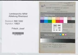 Entnazifizierung Josef Fritsch, geb. 10.09.1900 (Verw.Angest.)