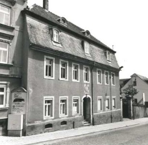 Colditz, Bahnhofstraße 10. Ehem. Rentamt (1799). Straßenansicht