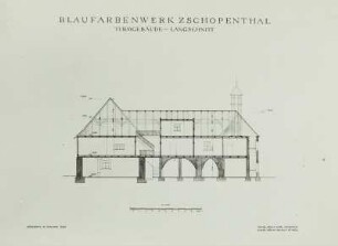 Zschopauthal, Blaufarbenwerk, Rekonstruktion, 1954