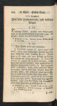 XVI. Kapitel. Von dem Friedensbruch, und desselben Folgen