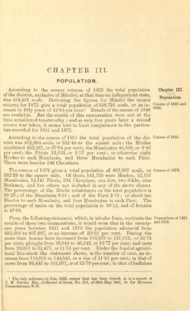 Chapter III. Population