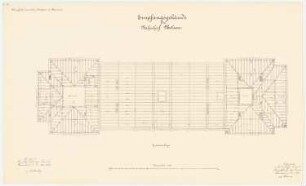 Bahnhof, Uelzen: Grundriss der Sparrenlage 1:100
