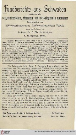 Fundberichte aus Schwaben