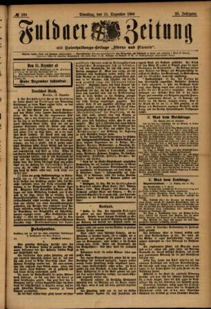 Ausgabe vom Dienstag, den 15. Dezember 1896.
