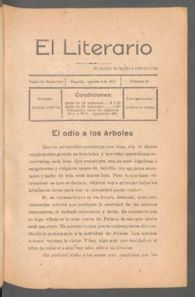 El odio a los árboles