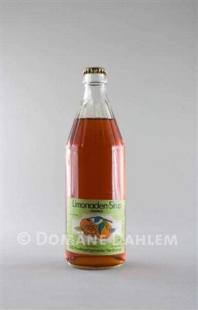 Glasflasche "Limonaden-Sirup-Orange"
