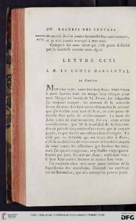 (Lettre CCXI - CCXX)