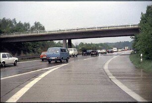 Einfahrt Ost zu Hauptfahrbahn Ost (Heidelberg Richtung Frankfurt)