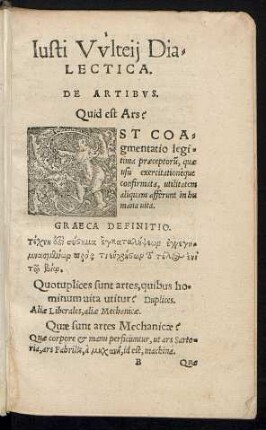 Iusti Vulteii Dialctica.