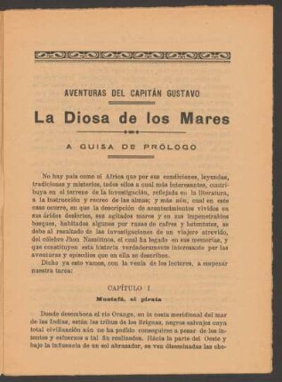 Capítulo I - Mustafá, el pirata