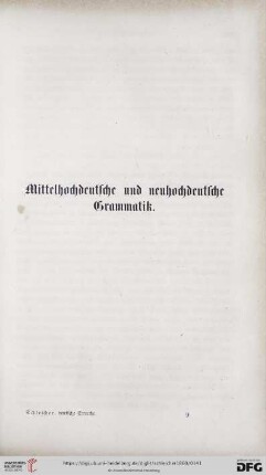 Mittelhochdeutsche und neuhochdeutsche Grammatik