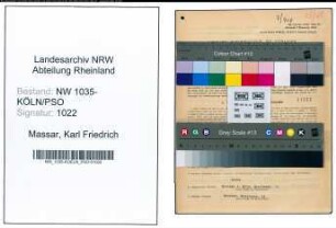 Entnazifizierung Karl Friedrich Massar , geb. 06.01.1914 (Kaufmaennischer Angestellter)