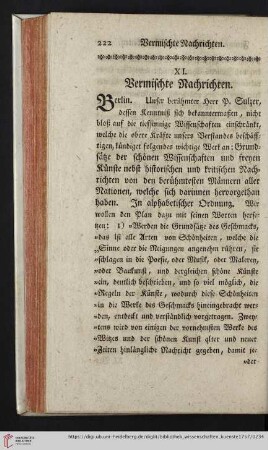 Vermischte Nachrichten