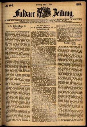 Ausgabe vom Montag, den 07. Mai 1883.
