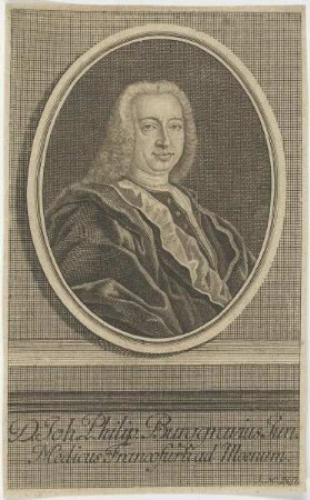 Bildnis des Joh. Philip. Burggravius Jun.