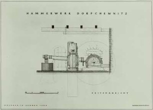 Dorfchemnitz, Hammerwerk, Riss, 1950