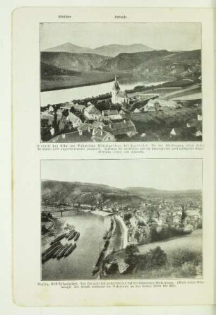 Eintritt der Elbe ins Böhmische Mittelgebirge bei Czernosek