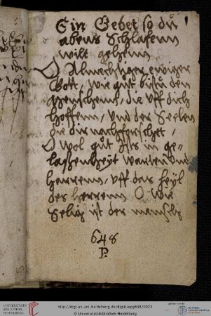 Abendgebet