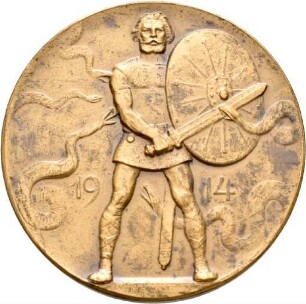 Medaille "Für Deutsche gibt es keine Not", 1914
