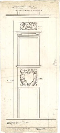 Pfann, Paul; München, Prinzregentenstr. 10; Haus Hartl - Ornamentfüllungen (Ansicht)