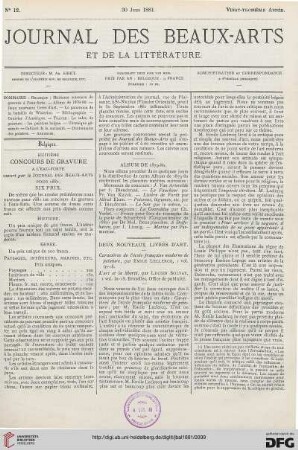 Nr. 12 (30 Juin 1881)