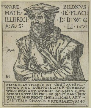 Bildnis des Mathie Flacii Illiirici