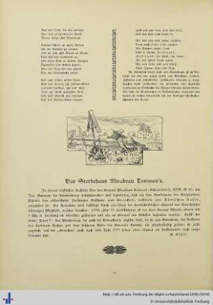 Das Sterbehaus Mirabeau-Tonneau's.