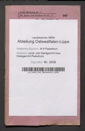 Erblasser: Apelmeyer gt. Kohlmeyer, Anna Catharina, geb. Knoche auch Knacke: