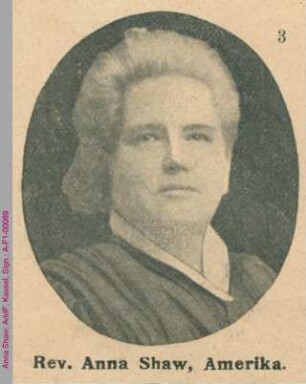 Porträt von Anna Howard Shaw