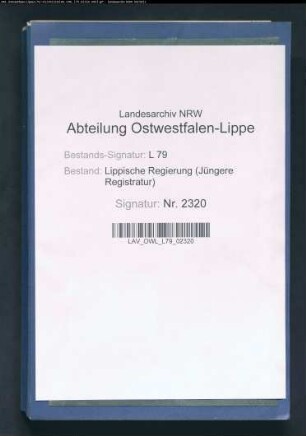 Gewerbliche Verhandlungen aus der Stadt Detmold, Band 1
