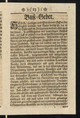 13-22, Buß-Gebet.; Christliche Vorbitte, ...