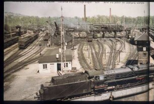 Bw Rosenstein: Lok 01 122 auf der Drehscheibe