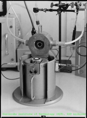 Versuchsaufbau in einem Labor des Instituts für Radiochemie (IRCh)