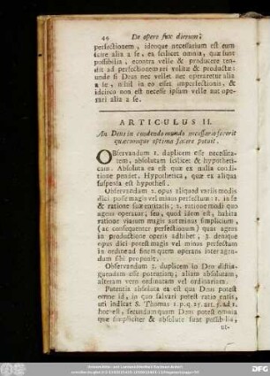 Quaestio Quarta. Quas leges secutus sit Deus in creatione mundi.