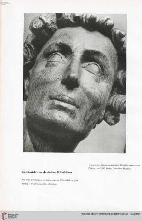 Tafeln: Das Gesicht des deutschen Mittelalters