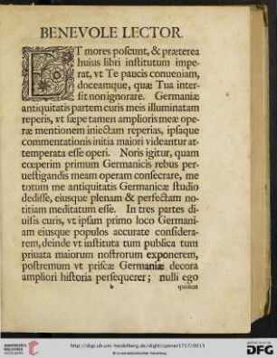 Benevole Lector