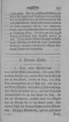 B. Armen-Stifte.