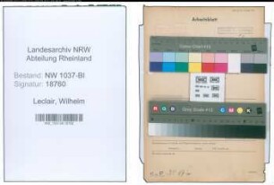 Entnazifizierung Wilhelm Leclair , geb. 08.01.1899 (Steiger)