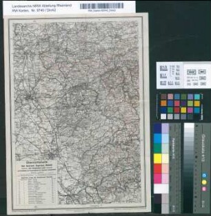 Übersichtskarte über Sauerland, Siegerland, Waldeck und bergisches Land, Teil 1