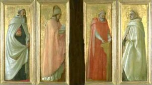 Vier Heilige: Hieronymus, Augustinus und zwei Karmeliter