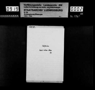 Bürgerrechtsangelegenheiten zu Schäftersheim