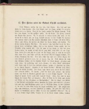 17. Den Hirten wird die Geburt Christi verkündet.