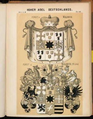 Taf. 369. Fürst v. Waldeck. - Fürst v. Waldeck. († Linie.)