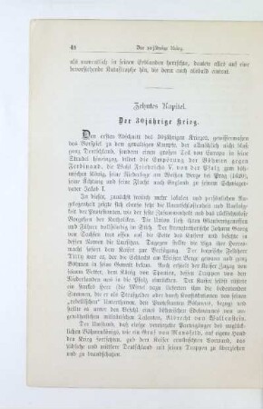 Zehntes Kapitel. Der 30jährige Krieg