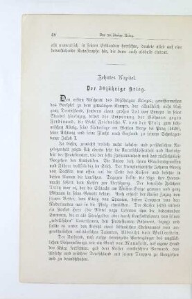 Zehntes Kapitel. Der 30jährige Krieg