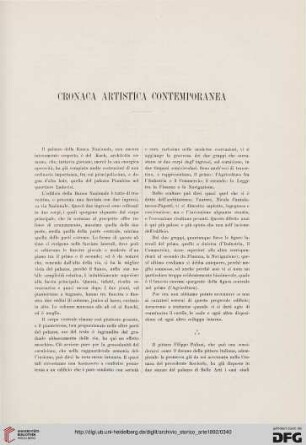 Cronaca artistica contemporanea